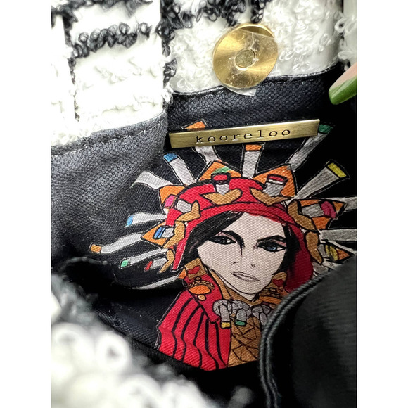 Kooreloo Mini Book Tote Paloma Black & White NWOT - Picture 5 of 7